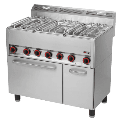 Mașină de gătit combinată cu cuptor electric cu convecție GN 1/1 - 5x arzător - SPT 90/5 GLS