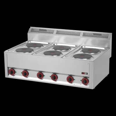 Mașină de gătit electrică 6x plită fără dulap 400 V - SP 90 ELS