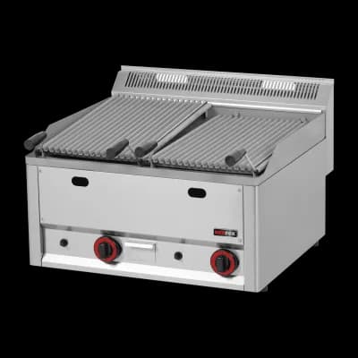 Grătar lavă pe gaz dublu 2x 31x48 fără bază - GL 60 GL