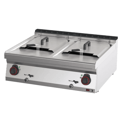 Friteuză electrică 2 coșuri 0,96 kW/l, 13+13 l fără dulap 400 V - FE 70/08 E