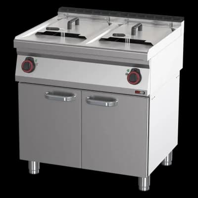 Friteuză electrică 2 coșuri 0,8 kW/l, 17+17 l pe dulap 400 V - FE 70/80 E
