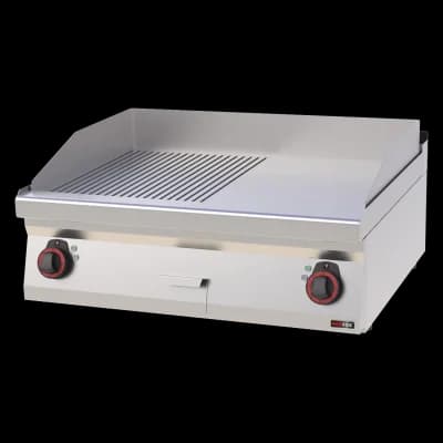 Plită 80x51 electrică cromată combinată fără dulap 400 V - FTHRC 70/08 E