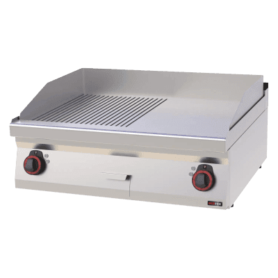 Plită 80x51 electrică cromată combinată fără dulap 400 V - FTHRC 70/08 E