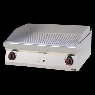 Plită 80x51 electrică cu caneluri fără dulap 400 V - FTR 70/08 E