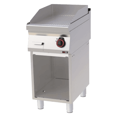 Plită 40x51 electrică cu caneluri pe dulap deschis 400 V - FTR 70/40 E