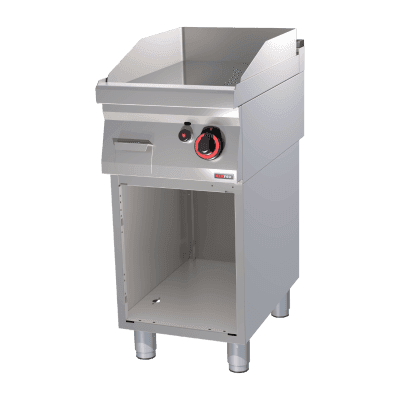 Plită 40x51 gaz cromată netedă pe dulap deschis - FTHC 70/40 G