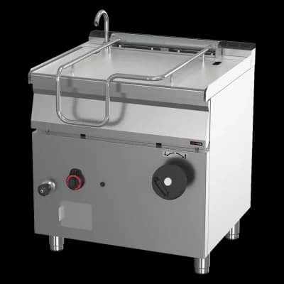 Tigaie basculantă manuală pe gaz 50 l fund din inox - BR 70/80 G/N