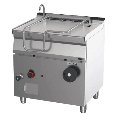 Tigaie basculantă manuală pe gaz 50 l fund din inox - BR 70/80 G/N
