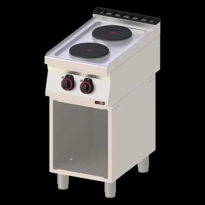 Mașină de gătit electrică 2x plită pe dulap deschis 400 V - SP 70/40 E