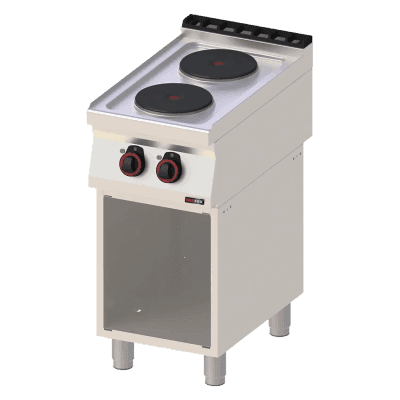 Mașină de gătit electrică 2x plită pe dulap deschis 400 V - SP 70/40 E