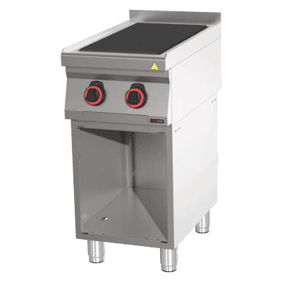 Mașină de gătit electrică cu 2 plite solide pe dulap deschis - SPL 70/40 E