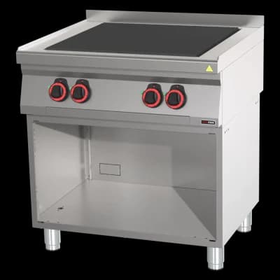 Mașină de gătit electrică cu 4 plite solide pe dulap deschis - SPL 70/80 E
