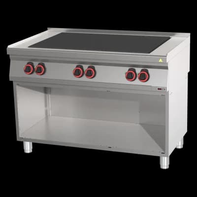 Mașină de gătit electrică cu 6 plite solide pe dulap deschis - SPL 70/120 E