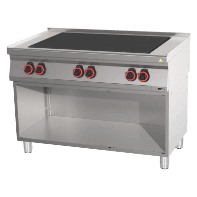 Mașină de gătit electrică cu 6 plite solide pe dulap deschis - SPL 70/120 E