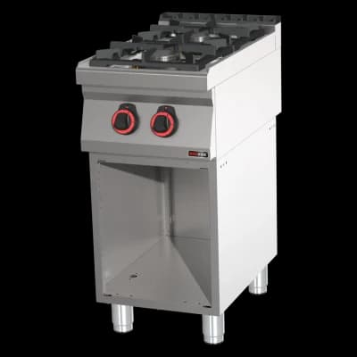 Mașină de gătit pe gaz 2x arzător pe dulap deschis - SP 70/40 G