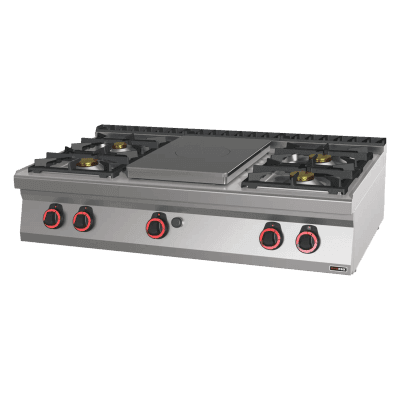 Mașină de gătit pe gaz plită solidă 5x arzător fără dulap - STP 70/012 G