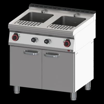 Fierbător de paste electric 23 + 23 l cu dulap 400 V - VT 70/80 E