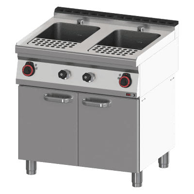 Aparatul de fiert paste electric 23 + 23 l cu dulap 400 V - VT 70/80 E