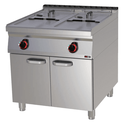 Friteuză electrică 2 coșuri 0,8 kW/l, 17+17 l pe dulap - FE 90/80-17 E