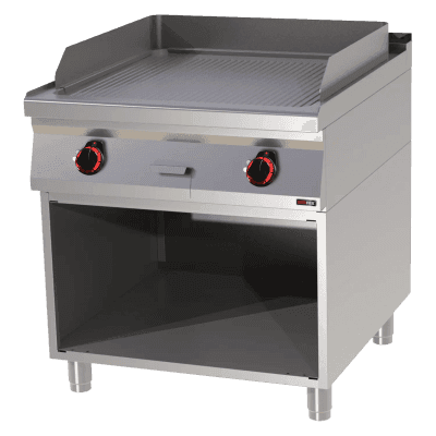 Plită electrică 71x65 striată pe dulap deschis 400 V - FTR 90/80 E