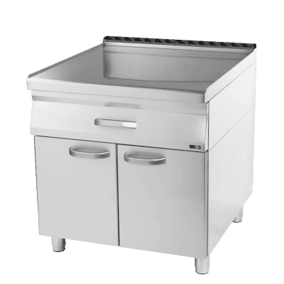 Blat de lucru 80x83 - 1x sertar 2x GN 1/1, 2x uși - PP 90/80 D