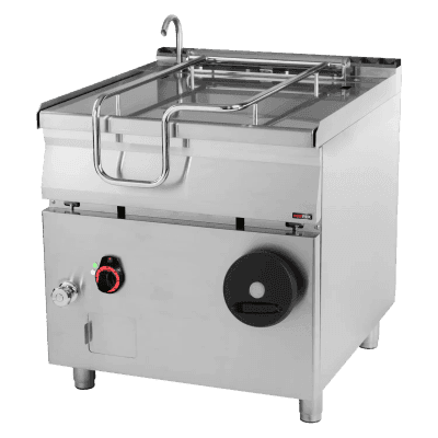 Tigaie basculantă manuală electrică 80 l fund din inox - BR 90/80 E/N