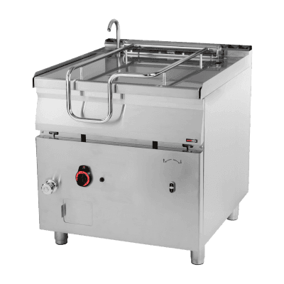 Tigaie basculantă automată pe gaz 80 l cu fund din inox - BRM 90/80 G/N