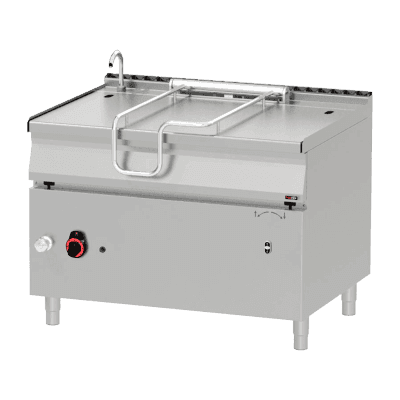 Tigaie basculantă automată pe gaz 120 l cu fund din inox - BRM 90/120 G/N