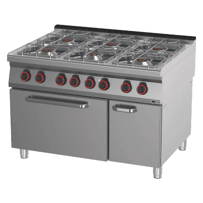 Mașină de gătit pe gaz cu cuptor 2/1 - SPT 90/120-21 GE