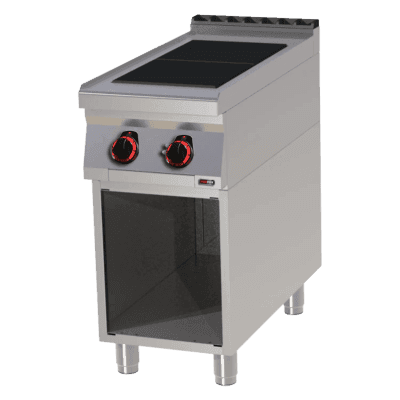 Mașină de gătit electrică 2x plită pe dulap deschis 400 V - SPL 90/40 E