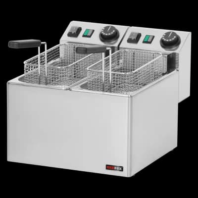 Friteuză electrică 2 coșuri 0,42 kW/l, 5+5 l de masă 230 V - FE 44 E