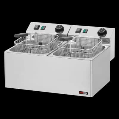 Friteuză electrică 2 coșuri 0,38 kW/l, 8+8 l de masă 230 V - FE 77 E
