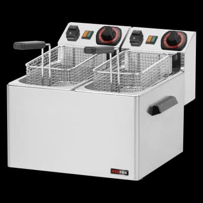 Friteuză electrică 2 coșuri 0,42 kW/l, 5+5 l de masă 230 V - FE 44