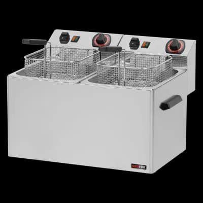 Friteuză electrică 2 coșuri 0,38 kW/l, 8+8 l de masă 230 V - FE 77