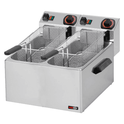 Friteuză pentru pește electrică 2 coșuri 0,43 kW/l, 8+8 l de masă 230 V - FE 88