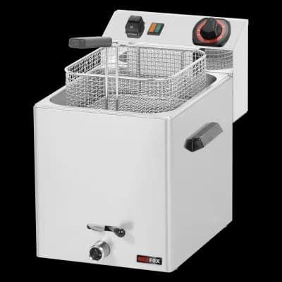 Friteuză electrică 0,38 kW/l, 8 l blat robinet scurgere 230 V - FE 07 V