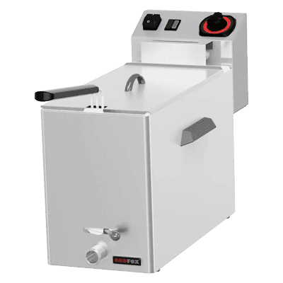 Friteuză pentru pește electrică 0,43 kW/l, 8 l blat robinet scurgere 230 V - FE 08 V