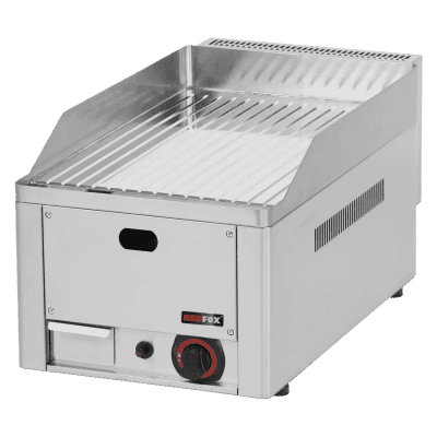 Plită fry-top 32x48 gaz cromată canelată blat - FTRC 30 G