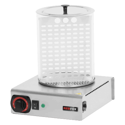 Cilindru sticlă pentru încălzitor hot dog + coș - HD N / K