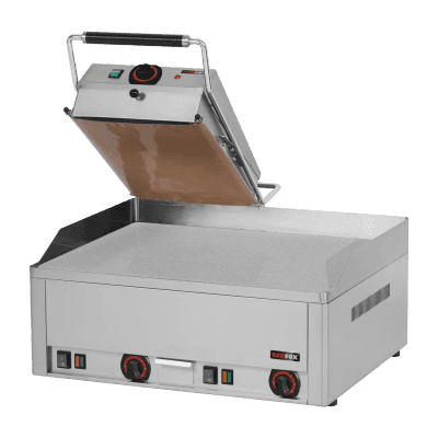 Grătar electric dublu pentru friptură 65x48 masă crom durabil - KD 63 E