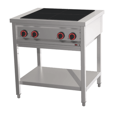 Mașină de gătit electrică 4x plită pe dulap deschis 400 V - SPF 80 E