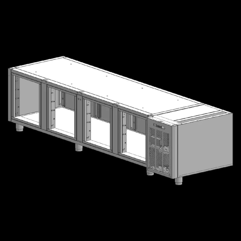 Banc frigorific Box SCH 4D oțel inoxidabil