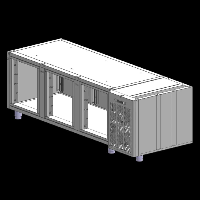 Banc de congelare Box SM 3D oțel inoxidabil