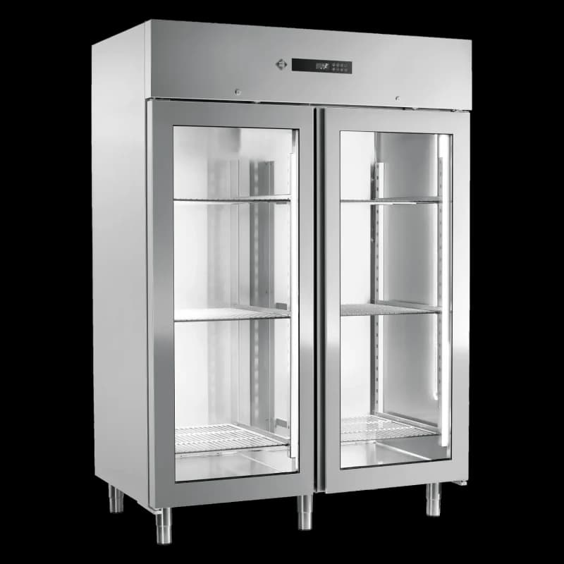 Dulap frigorific 1400 l sterilizator, ușă sticlă GN 2/1, inox