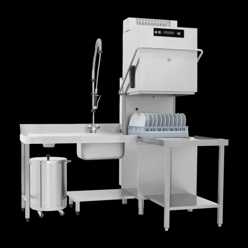 Mașină de spălat vase tip hotă dublu înveliș cu sistem de recuperare căldură 50x60 - 400 V
