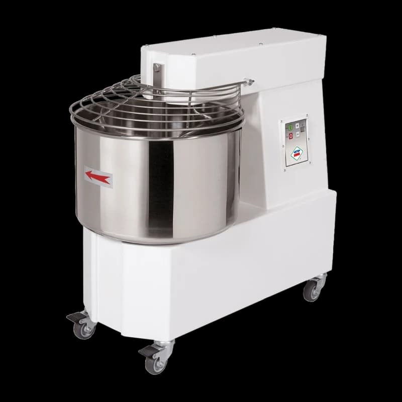 Malaxor spiral cu frământător 1 viteză castron detașabil 15 l 400 V