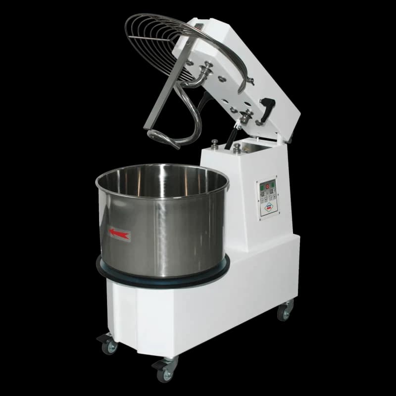 Malaxor spiral cu frământător 1 viteză castron detașabil 33 l 400 V