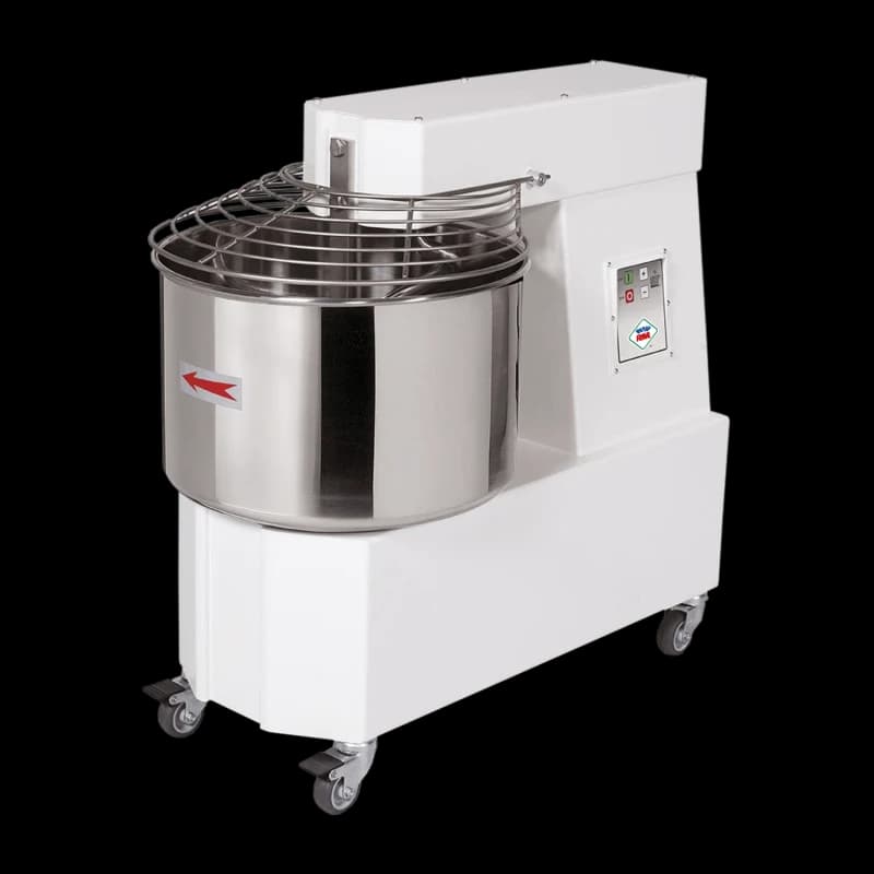 Malaxor spiral cu frământător 2 viteze castron detașabil 75 l 400 V