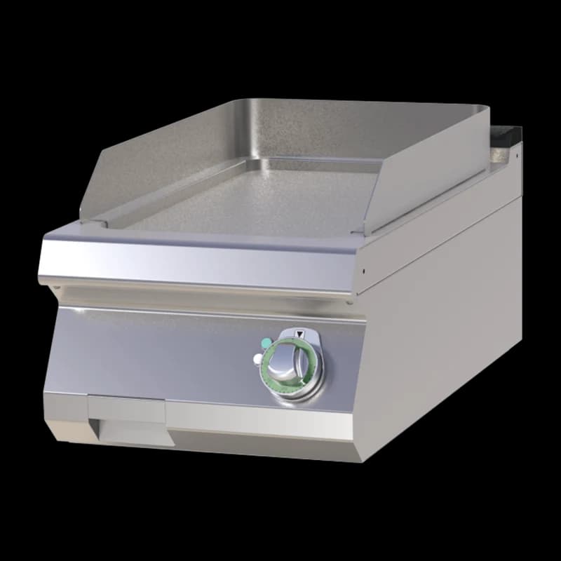 Plită fry-top netedă cromată