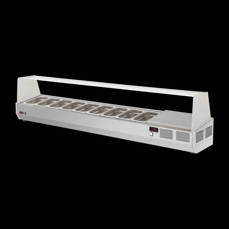 Vitrină frigorifică de masă 200 cm GN 1/4 RTP 3D